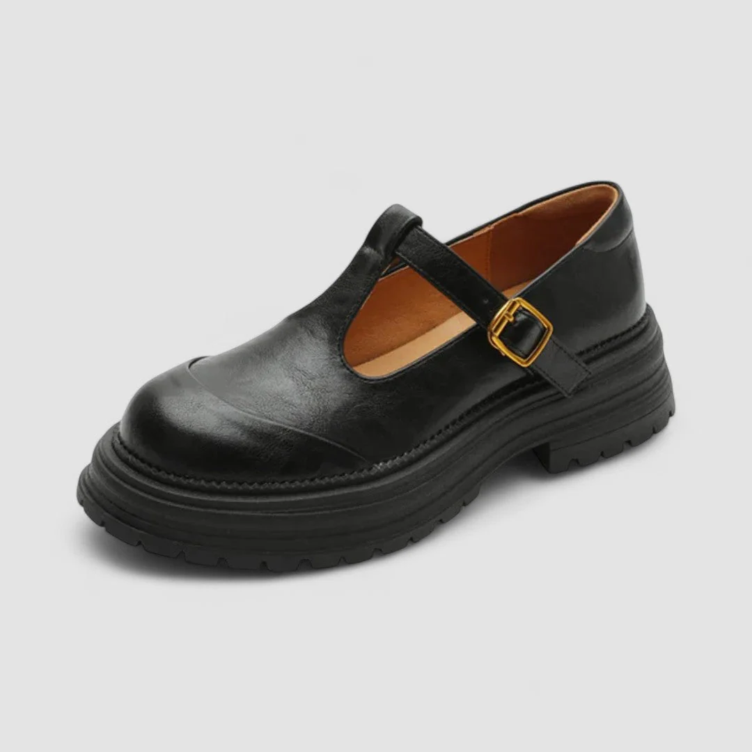 Emilia | Damen Plattform T Riemen Casual Schuhe - Image 5