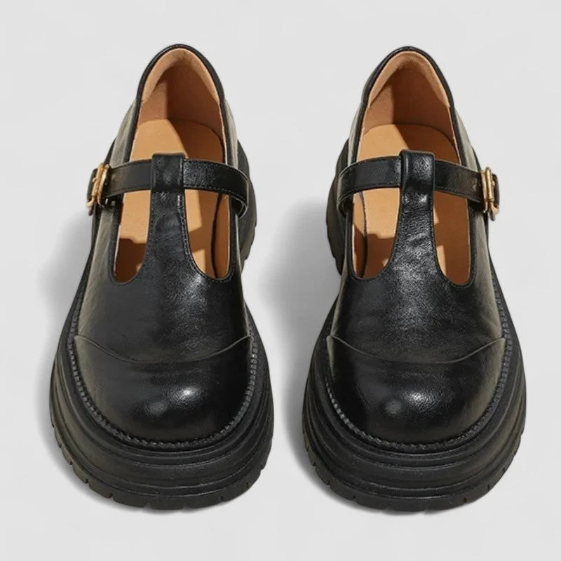 Emilia | Damen Plattform T Riemen Casual Schuhe - Image 8