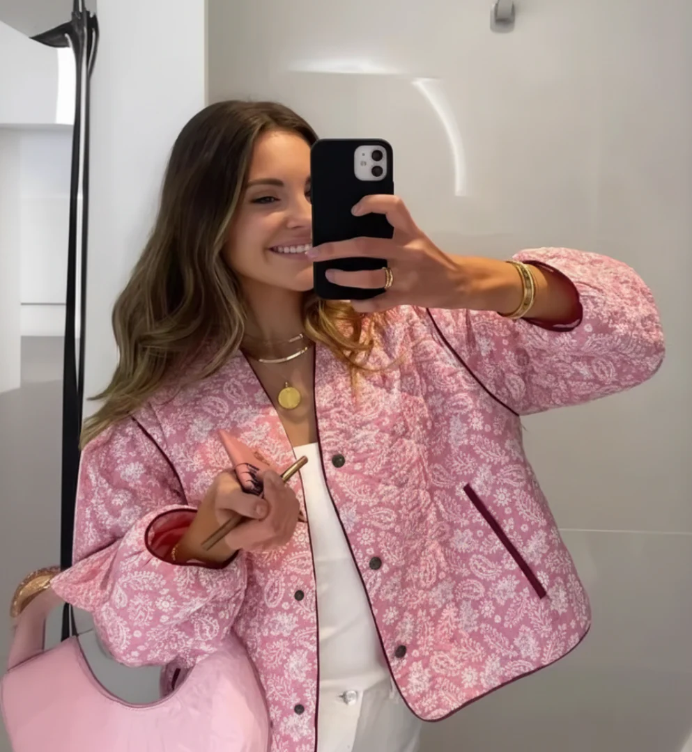Emily – Gemusterte Damen Übergangsjacke - Image 3