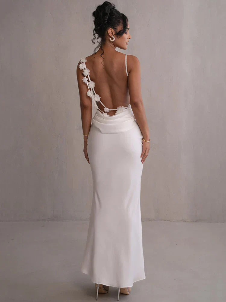 Emily | Maxikleid mit geblümtem Rücken - Image 7