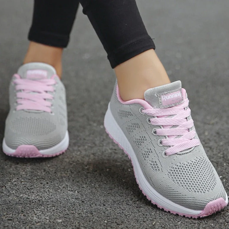 Emma | Damen Schnür Casual Walking Sneaker - Image 9