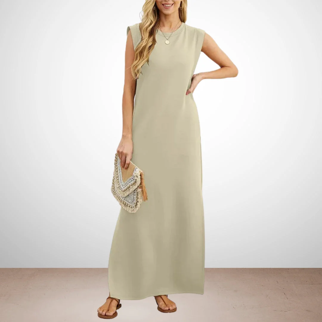 Emma - Langes, fließendes, knitterfreies Kleid - Image 6
