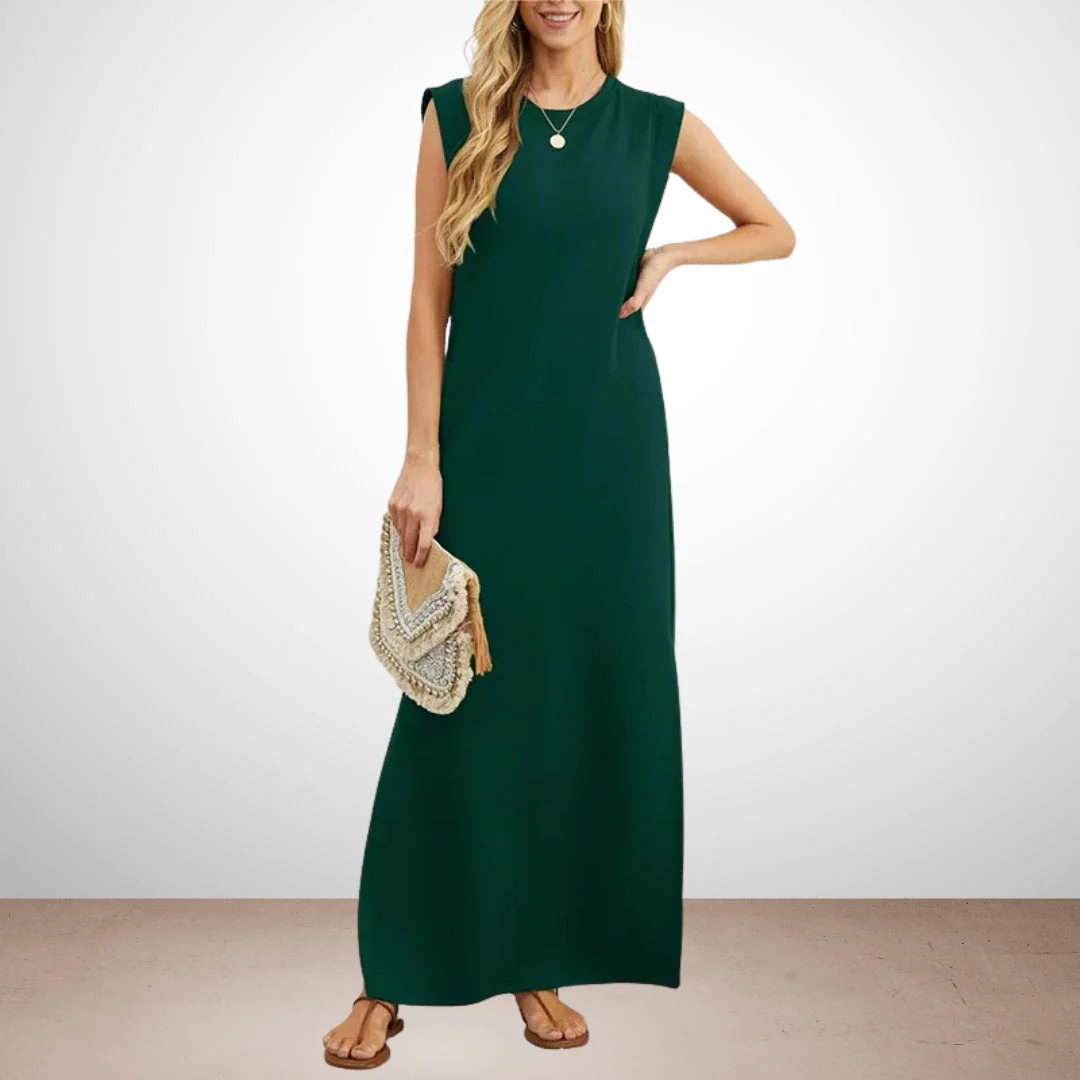Emma - Langes, fließendes, knitterfreies Kleid - Image 9