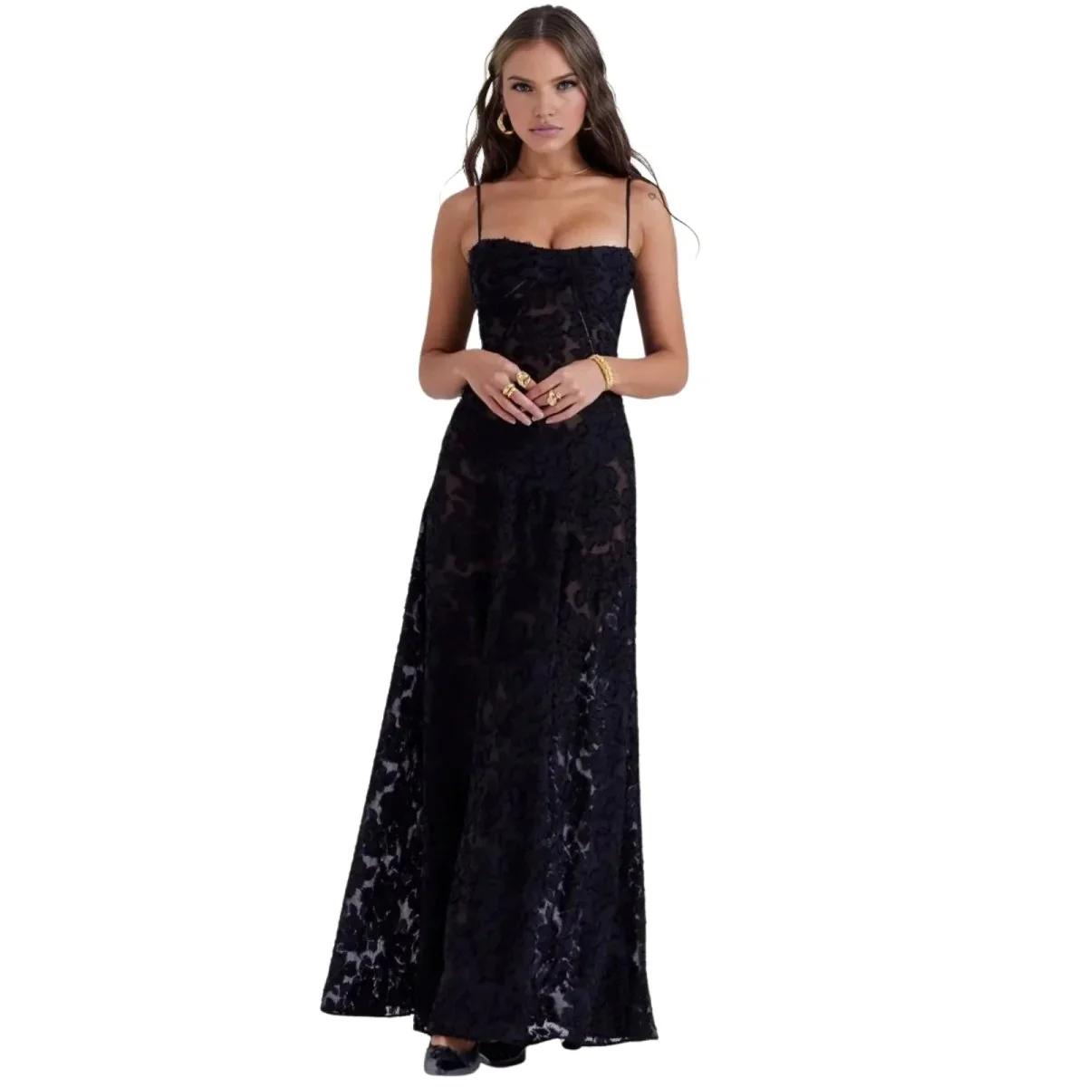 Elena | Damen Korsett Maxikleid Schnürung Rücken – Schnür Korsett Maxi Kleid 2026 - Image 13