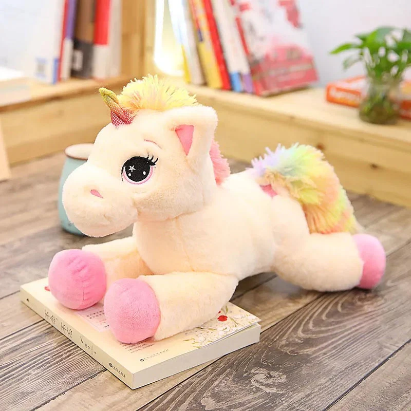 EnchantedDream | Bezauberndes, farbenfrohes 80 cm Einhorn-Plüschtier für Kinder - Image 2