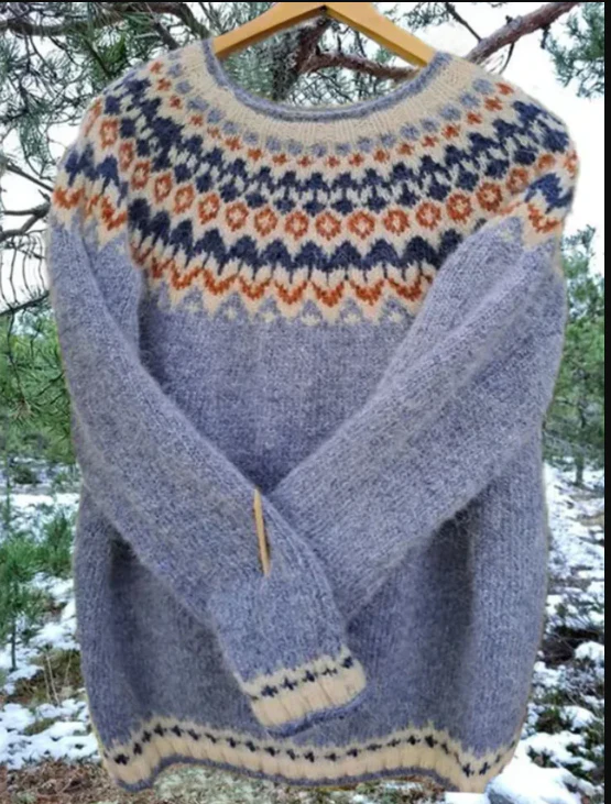 Ennie - Jacquard-Pullover - Image 4