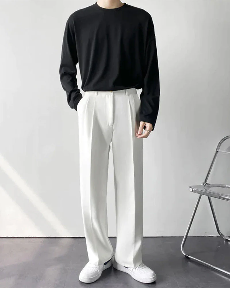 Enzo | High-Waist mit weitem Bein Anzughose - Image 13