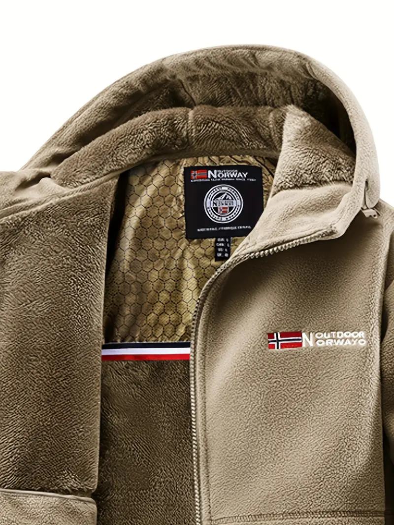 Erik – Funktionale Herren Fleecejacke mit Kapuze und Reißverschluss - Image 3