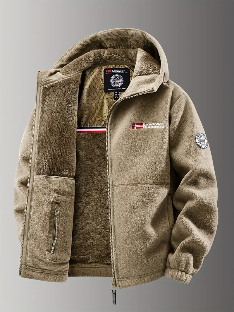 Erik – Funktionale Herren Fleecejacke mit Kapuze und Reißverschluss - Image 7
