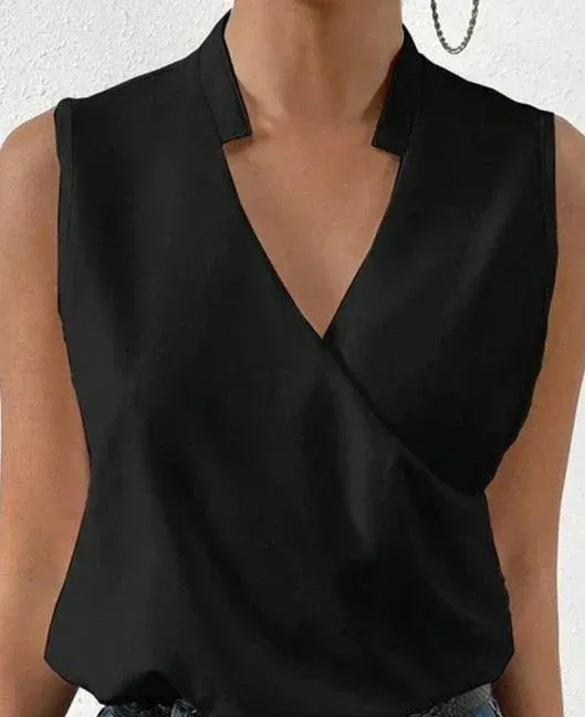 Erika - Elegantes ärmelloses einfarbiges Top - Image 3