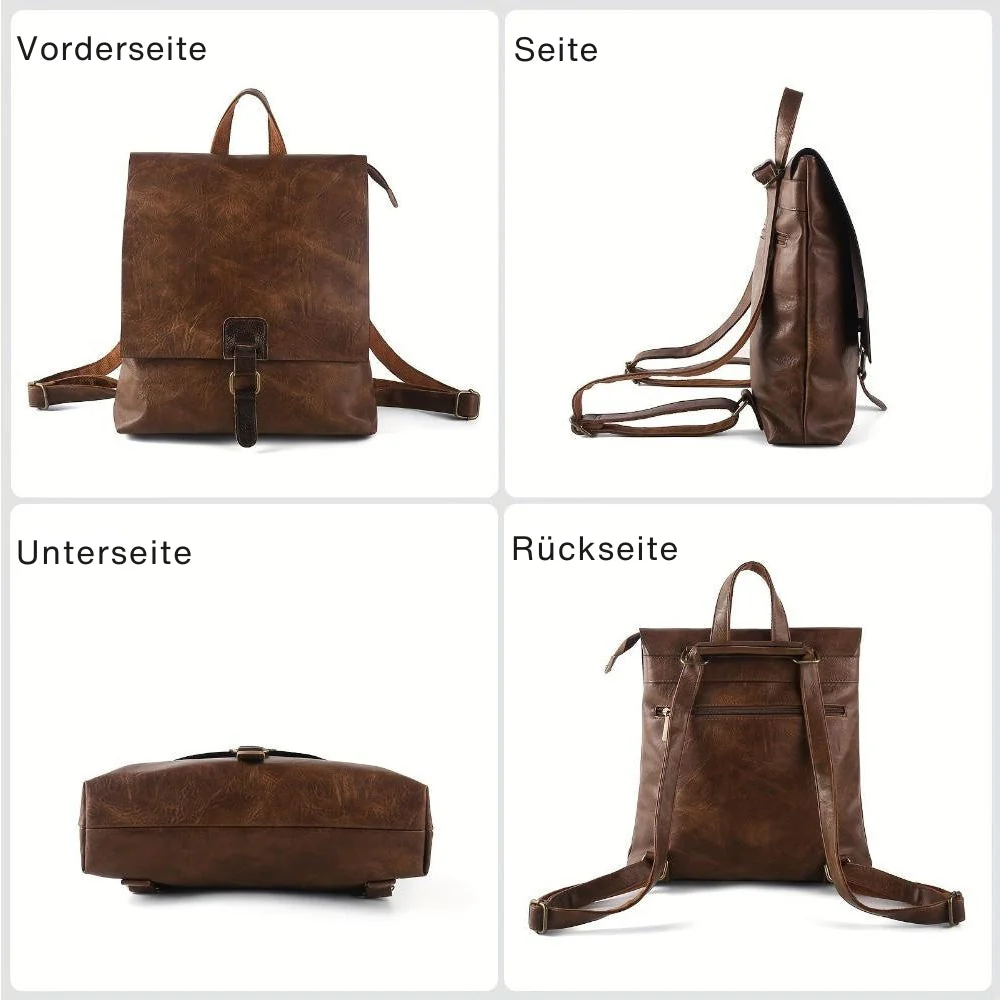Ermelinde – Retro Multifunktionaler Rucksack - Image 4