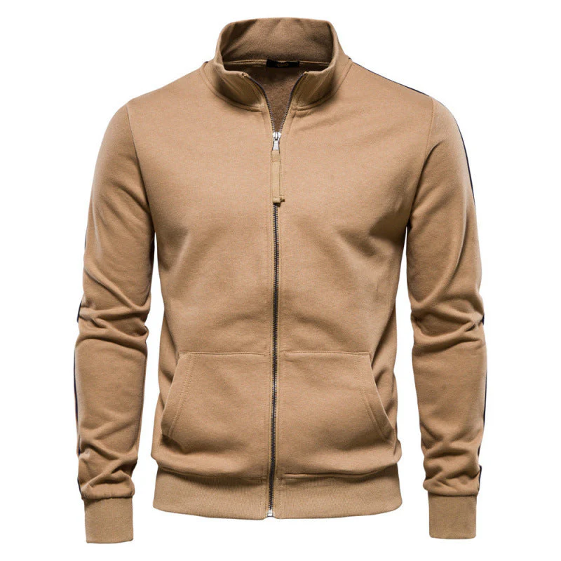 Ethan – Minimalistische Herren Zip-Sweatjacke mit Stehkragen - Image 4