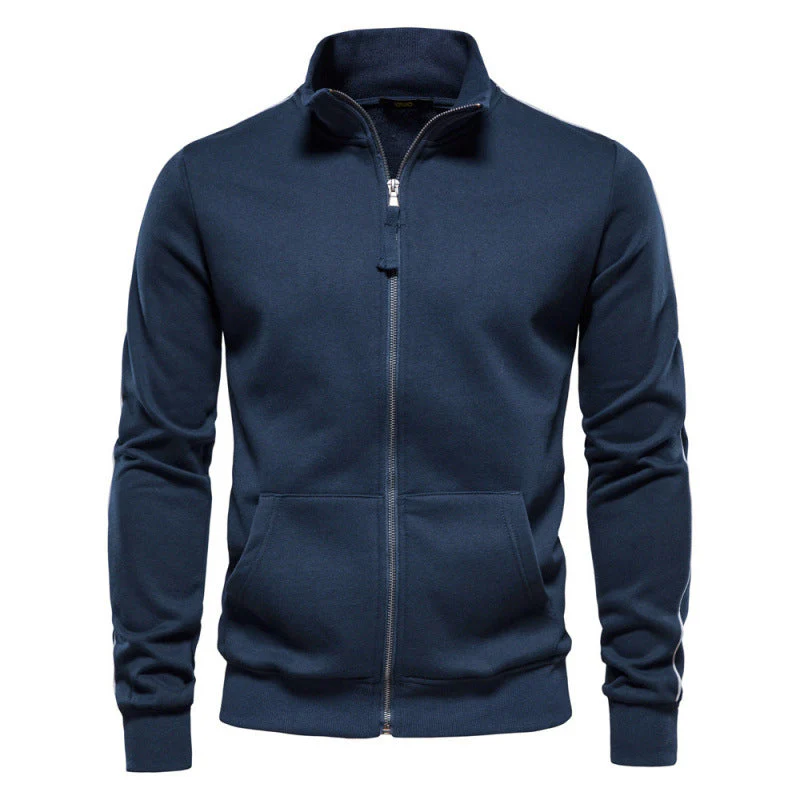 Ethan – Minimalistische Herren Zip-Sweatjacke mit Stehkragen - Image 6