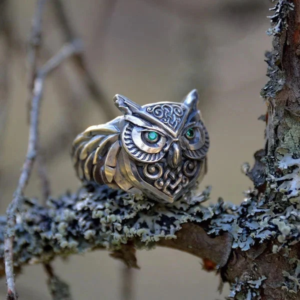 Eule Smaragd Ring - Image 3