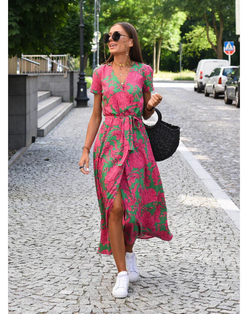 Eva | Stilvolles V-Ausschnitt-Kleid - Image 2