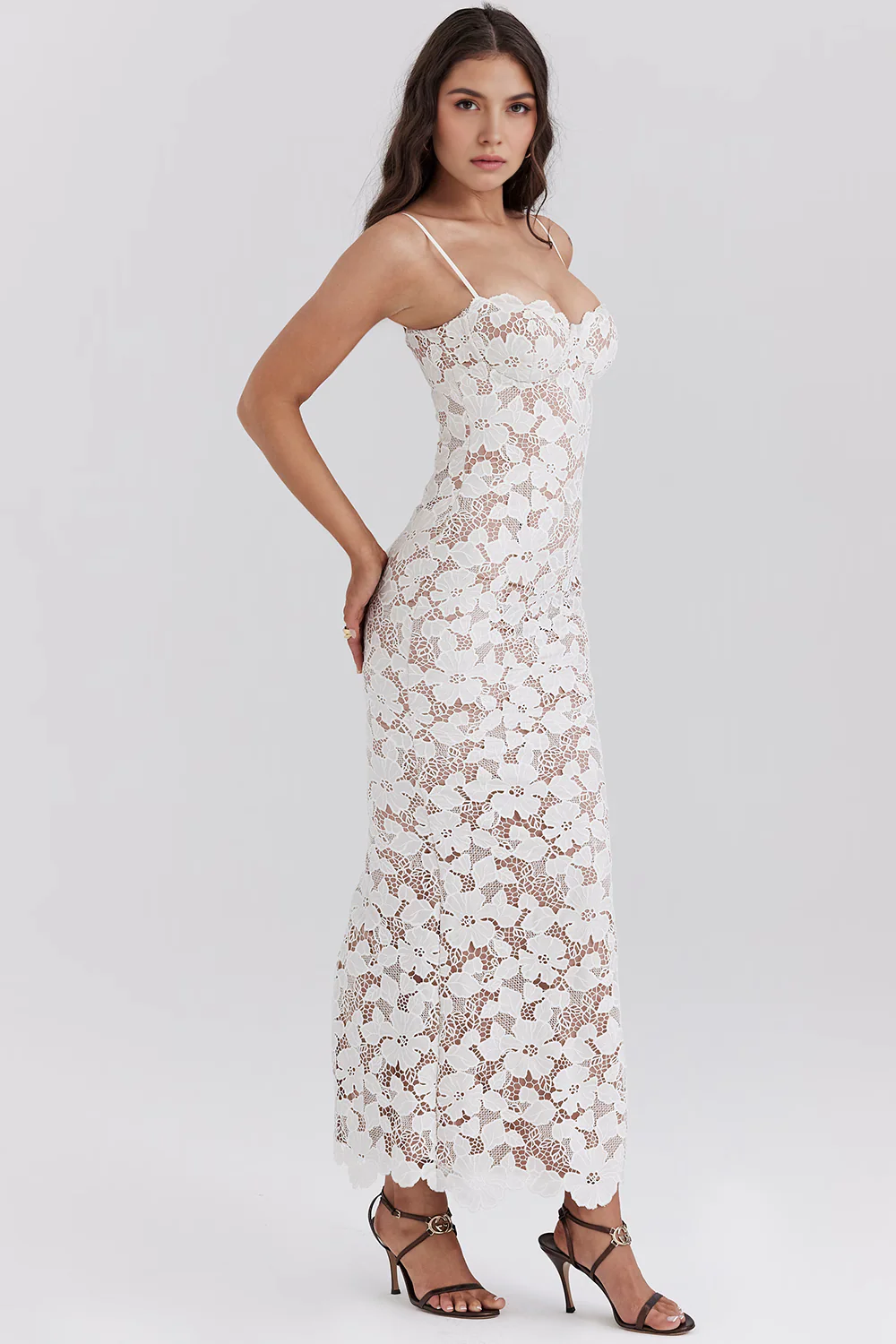 EVANGELINE - Besticktes Maxi-Kleid - Image 3