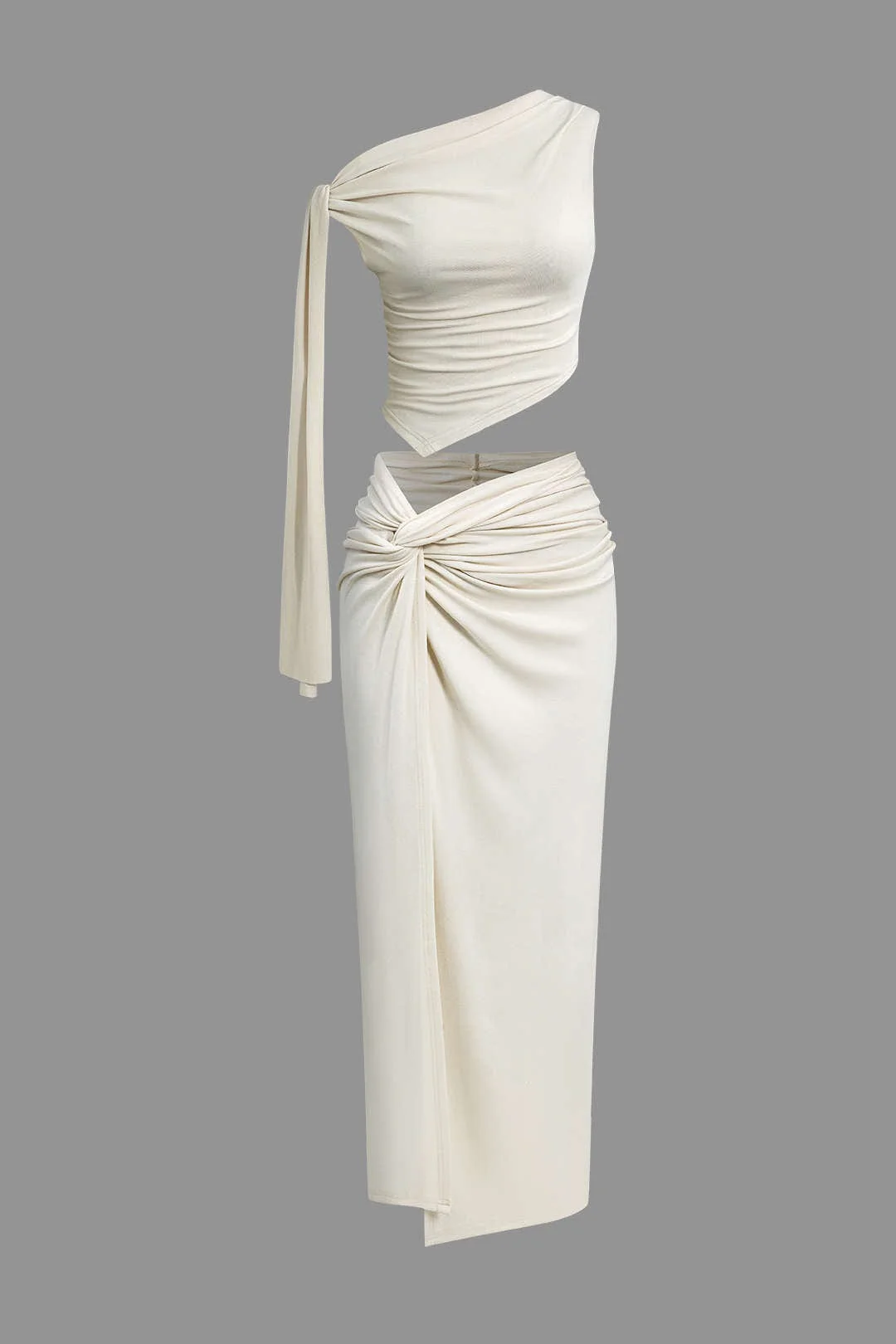 Eveline | Elegantes Zweiteiler-Set mit One-Shoulder-Top & Wickelrock - Image 10