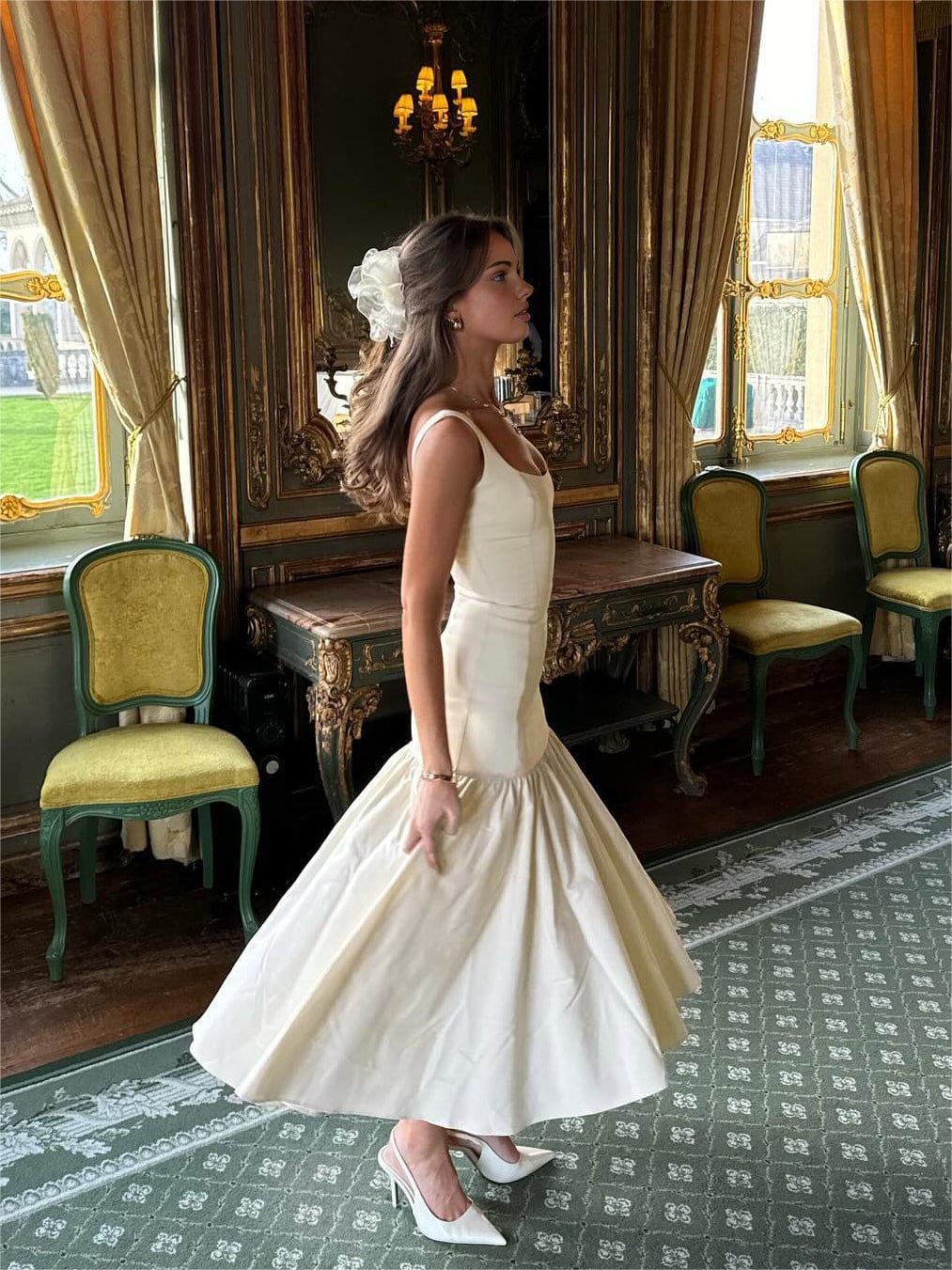 Evelyn | Elegantes Rüschen-Maxikleid für stilvolle Anlässe - Image 2