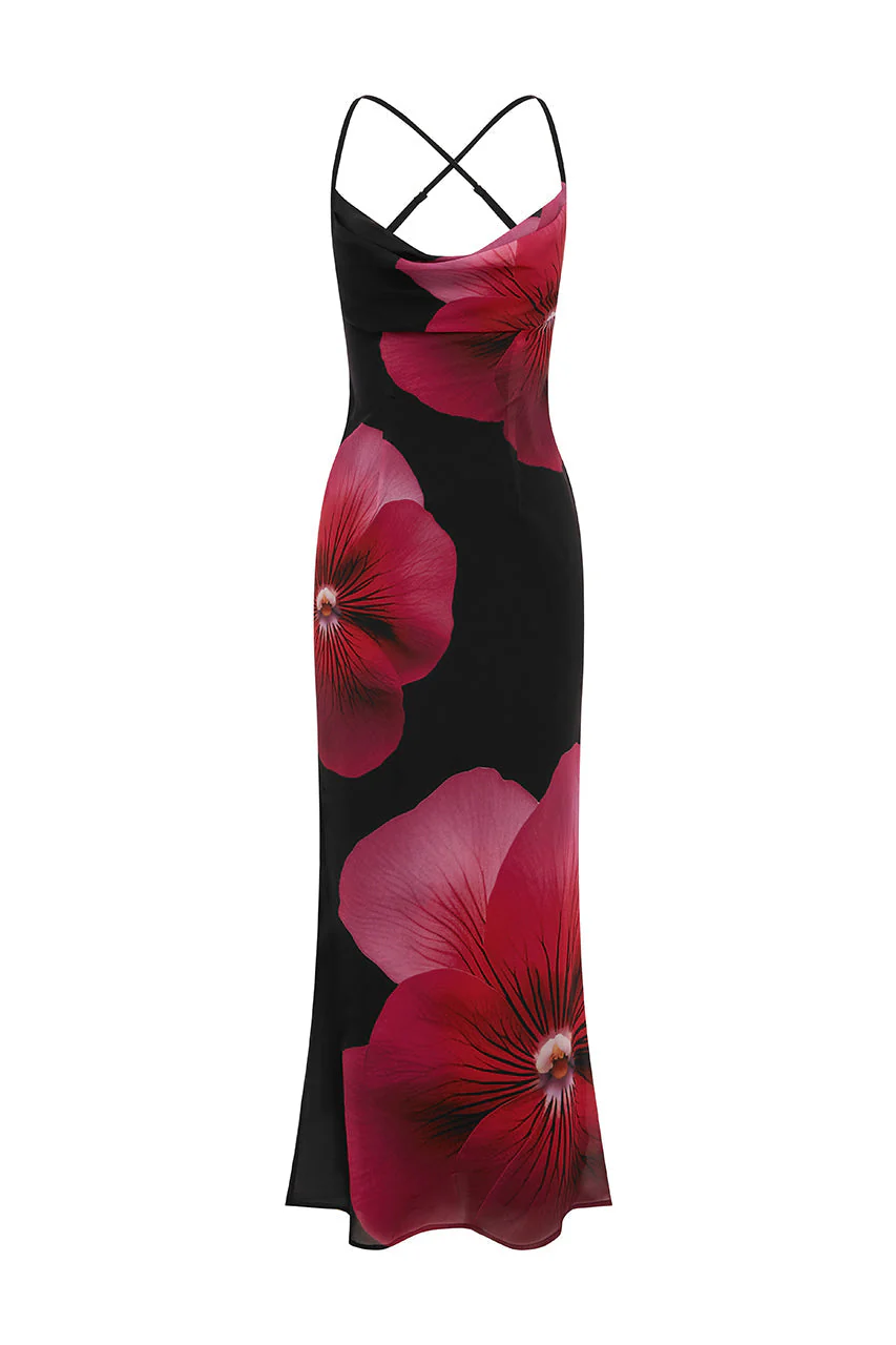 Evelyn™ | Pinkes Blumen Maxi-Kleid - Image 7