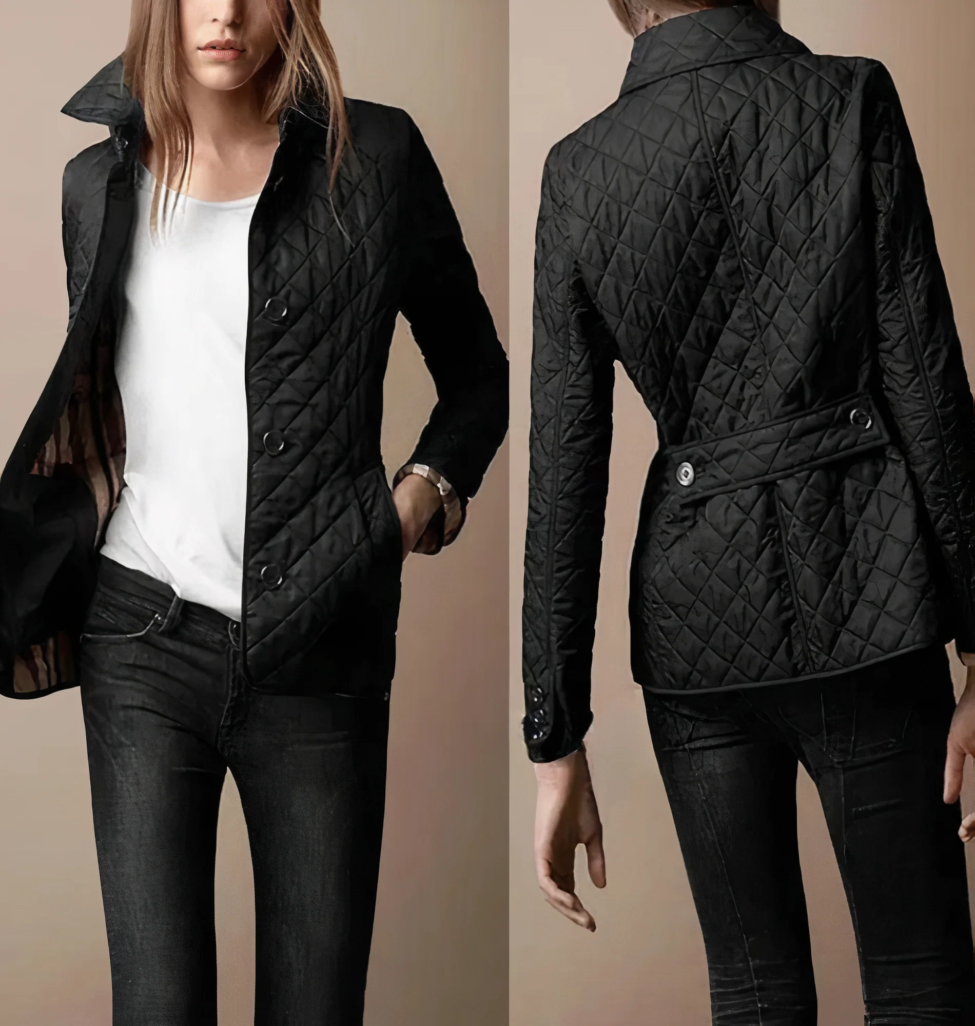 Evelyn - Seiden-Baumwolljacke für Dame - Image 3