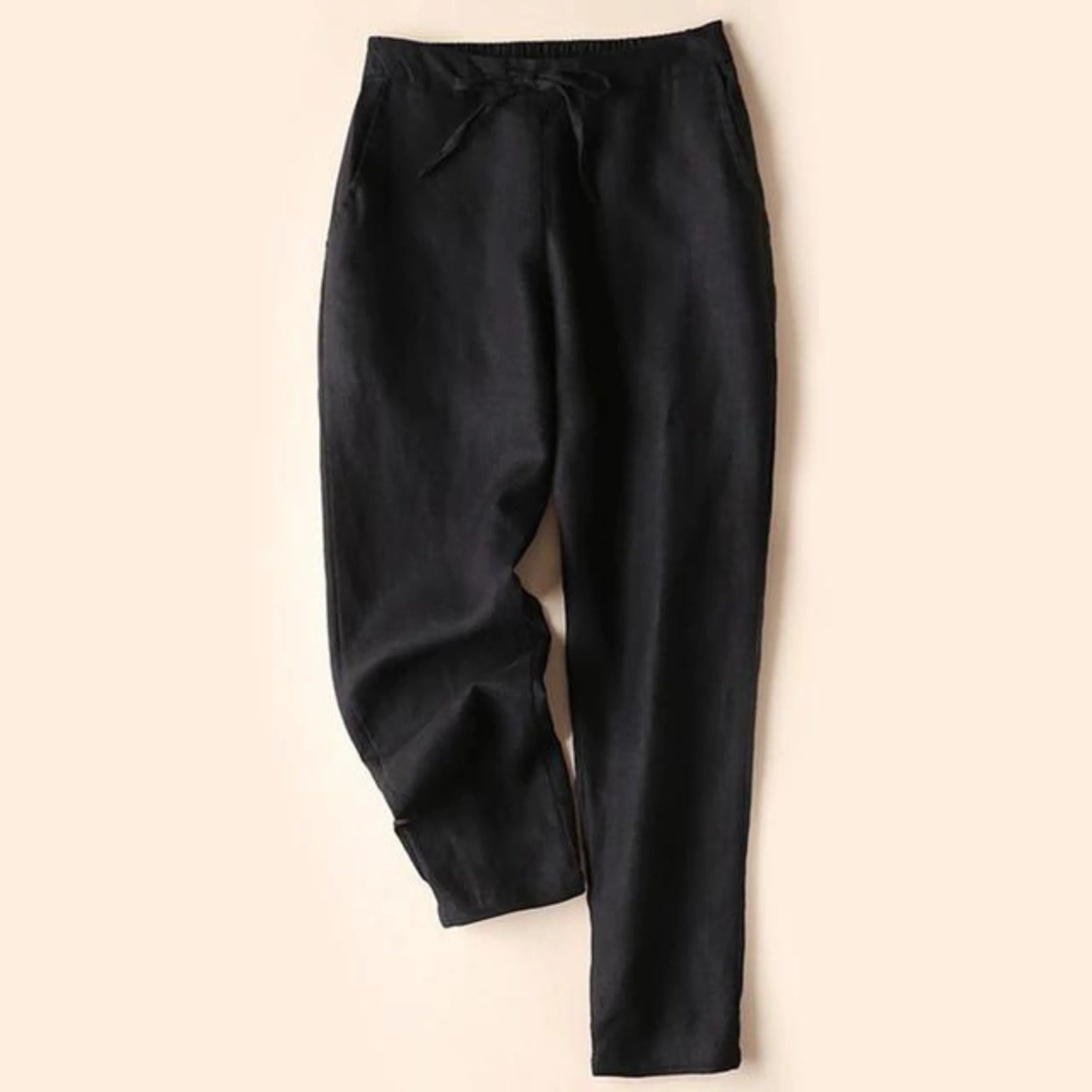 EVERLY - Damen Baumwoll-Leinen-Hose - Image 5
