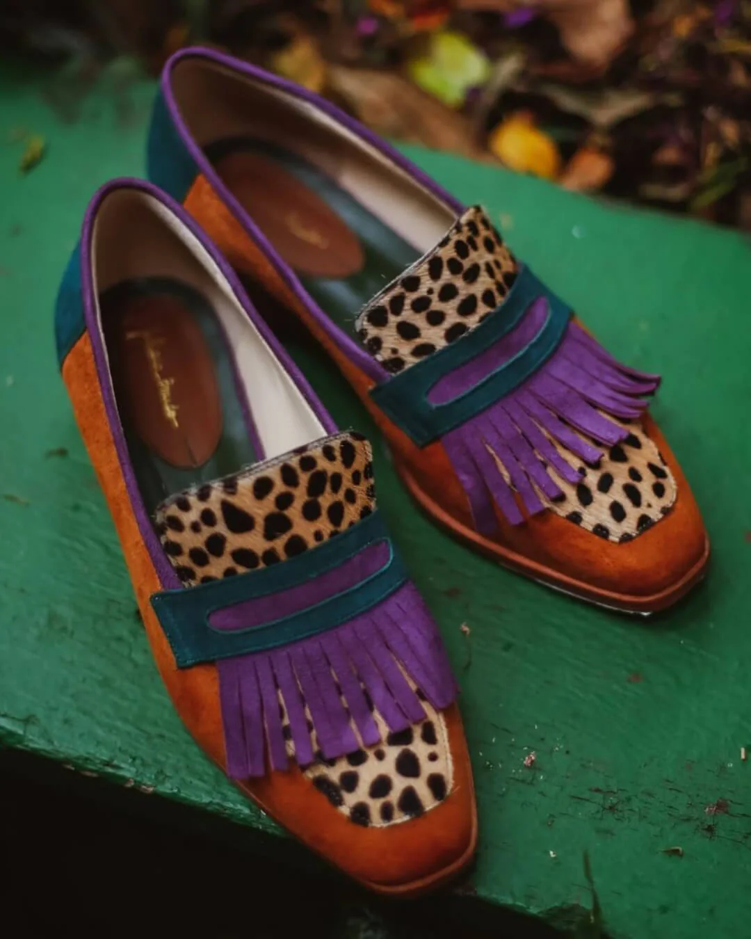 Ewelira - Trendige Loafers mit Fransen im Colourblock-Stil - Image 3