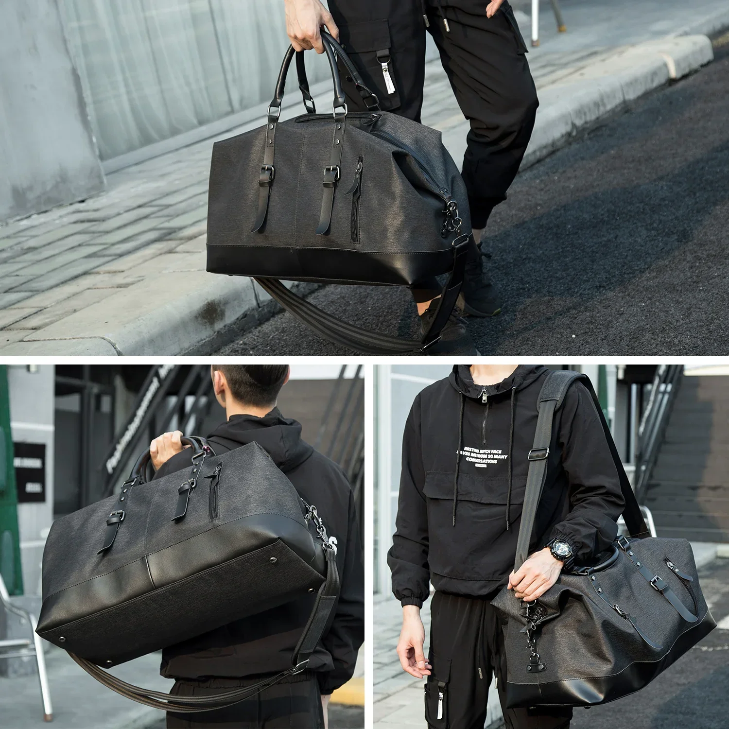 Exoro | Wasserdichte Reisetasche Groß für Männer Sportreisen - Image 5