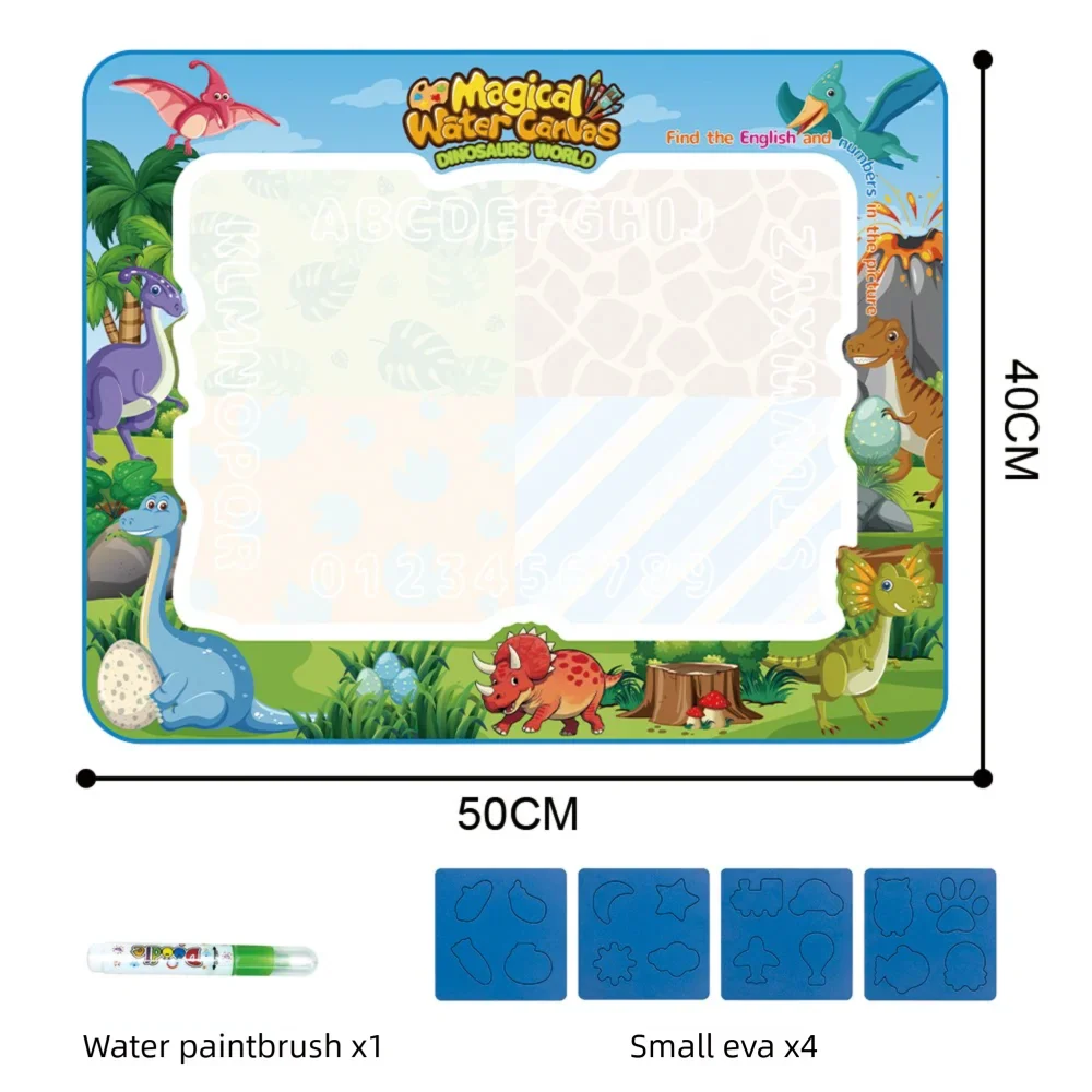 Extra große Wasser-Malmatte für Kinder – Kleckerfreie, lehrreiche Malmatte mit verschiedenen Motiven - Image 7