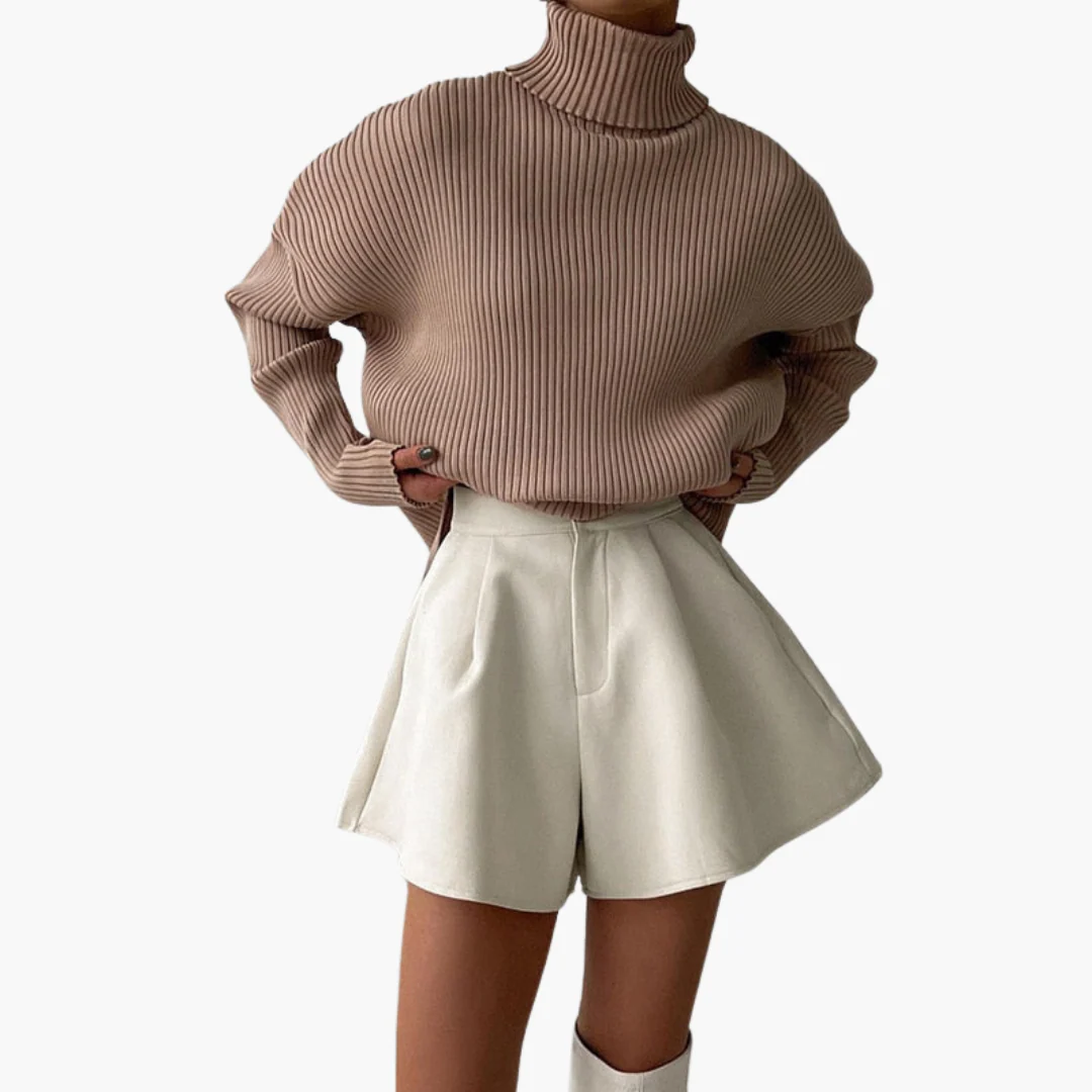 Falten Shorts mit weitem Schnitt - Damen Sommer Chic - Image 3