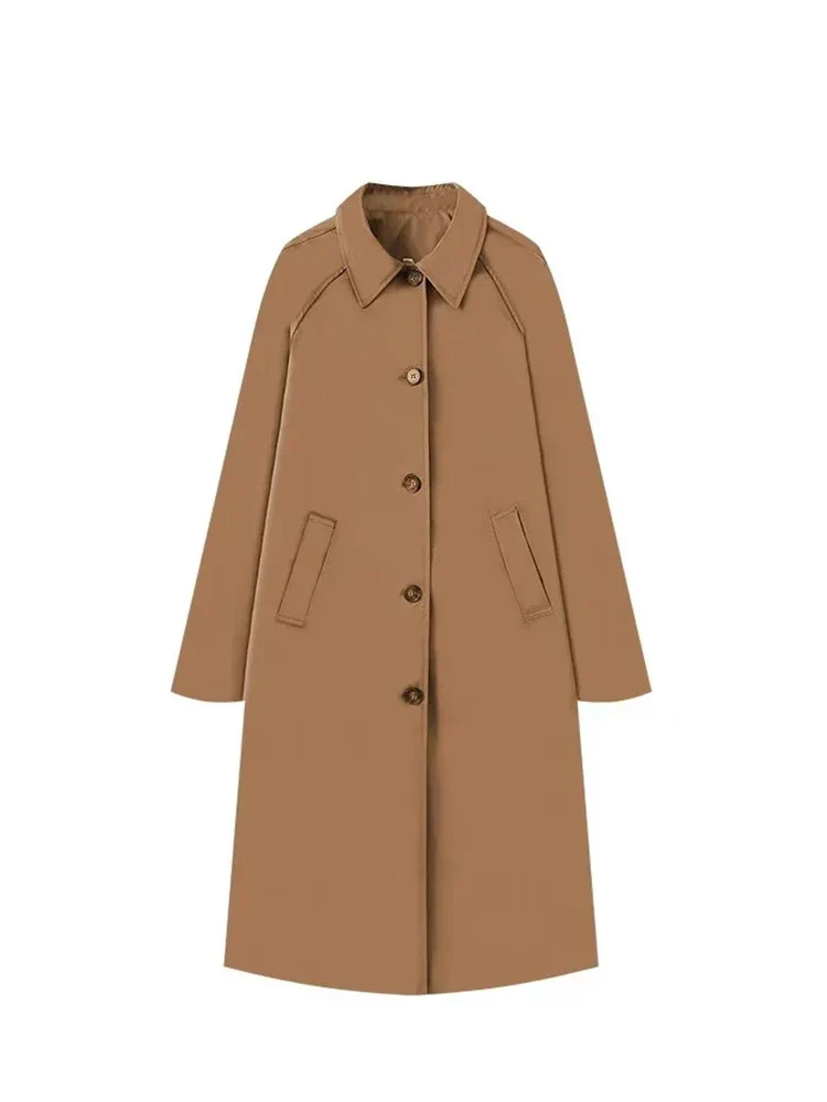 Farah | Langer Trenchcoat Mit Karofutter - Image 9