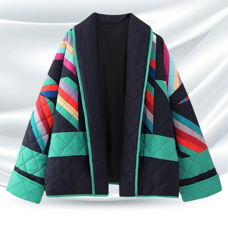 Farbenfrohe lockere Jacke für Damen - Image 4