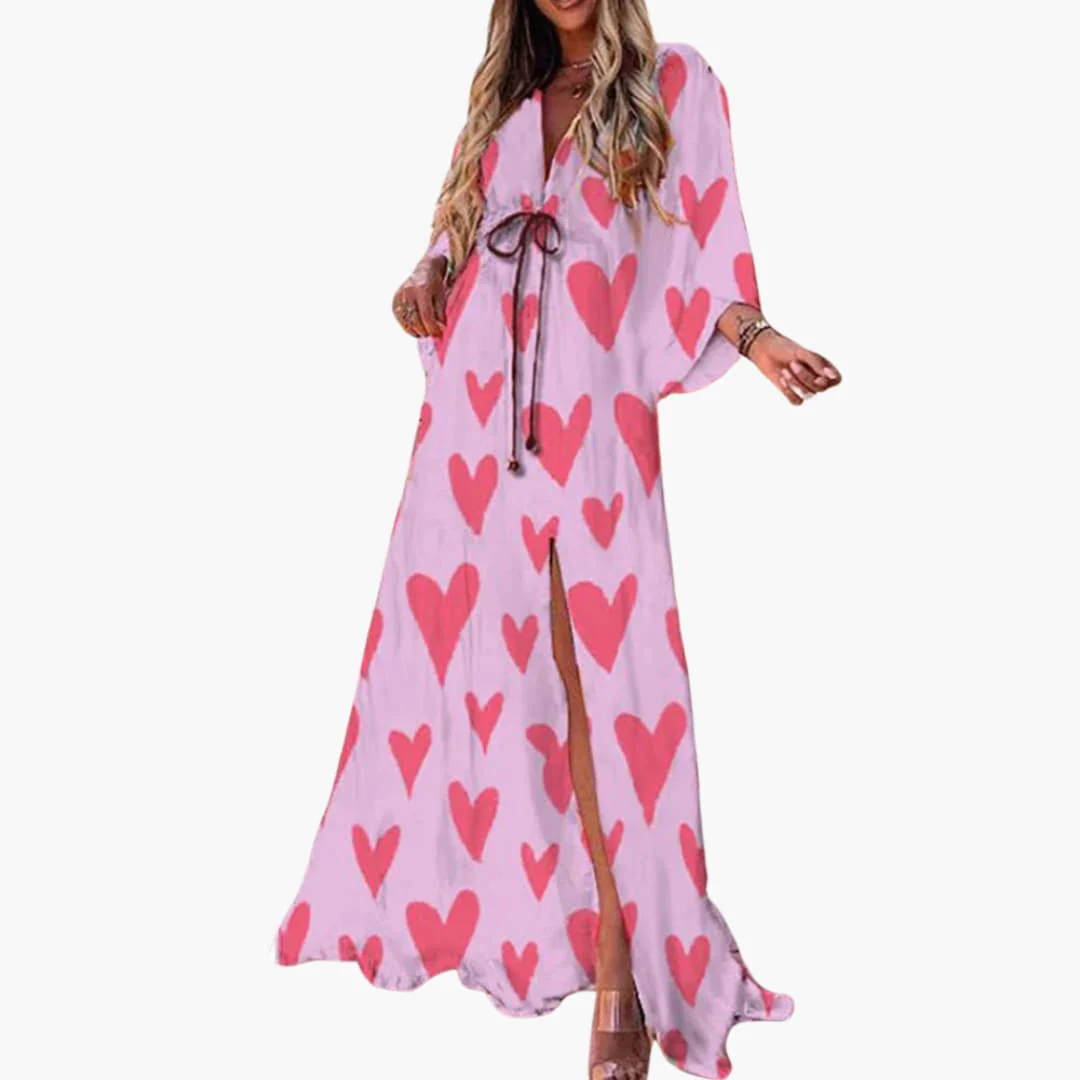 Farbenfrohes Sommerkleid - Damen Maxikleid mit Blumenprint - Image 4