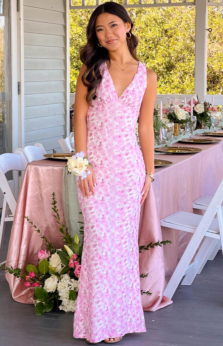 Farida - Rosa Spitzen-Maxikleid - Image 10
