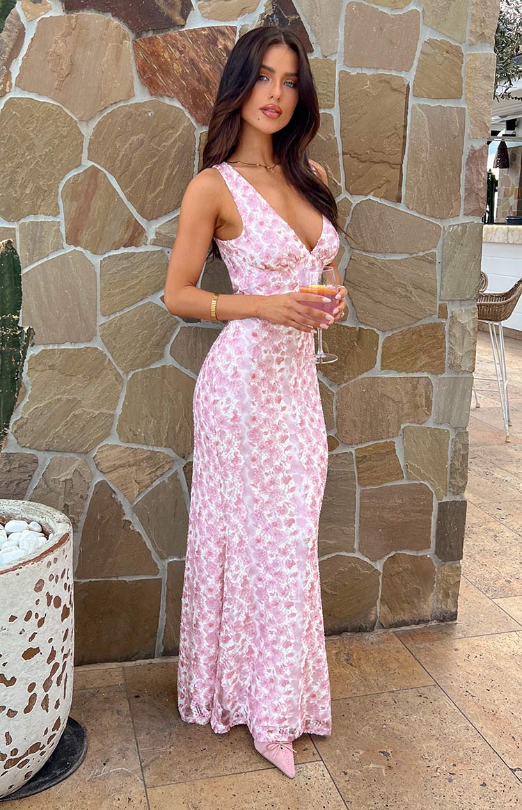 Farida - Rosa Spitzen-Maxikleid - Image 14