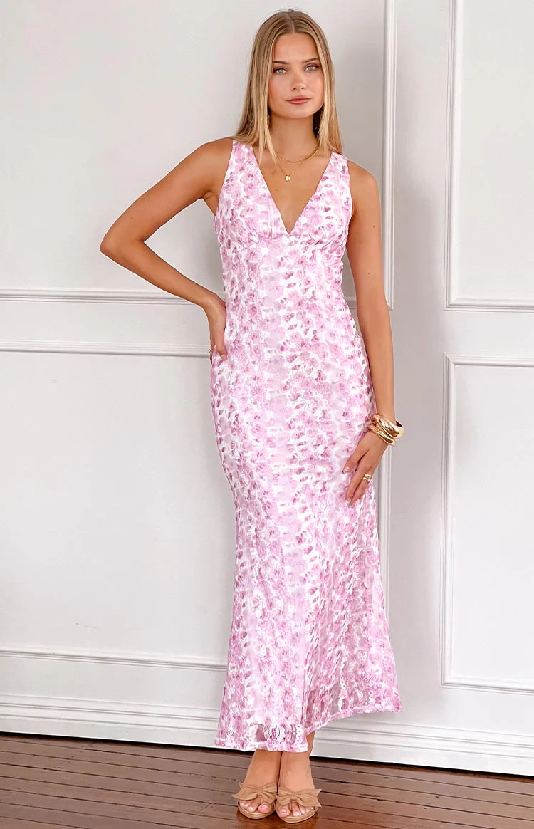 Farida - Rosa Spitzen-Maxikleid - Image 20