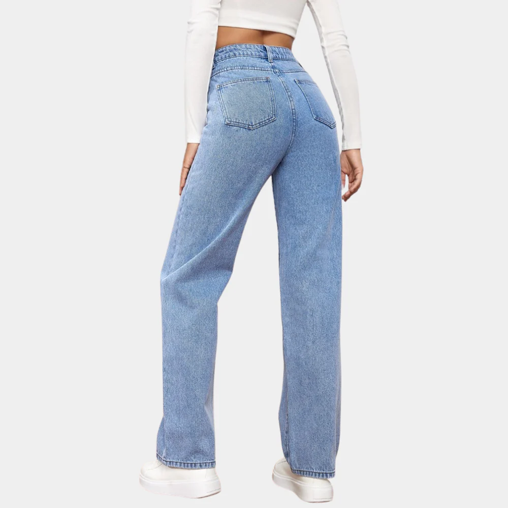 Fayra - Hochtaillierte Jeans mit geradem Bein - Image 2