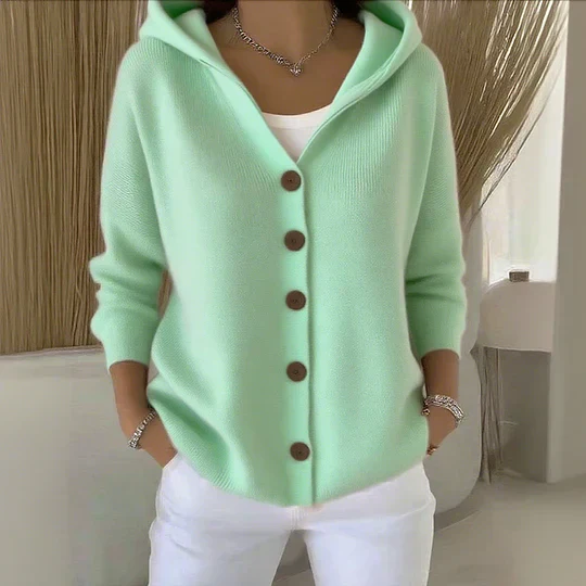 Felicia | Strickcardigan mit Kapuze - Image 2