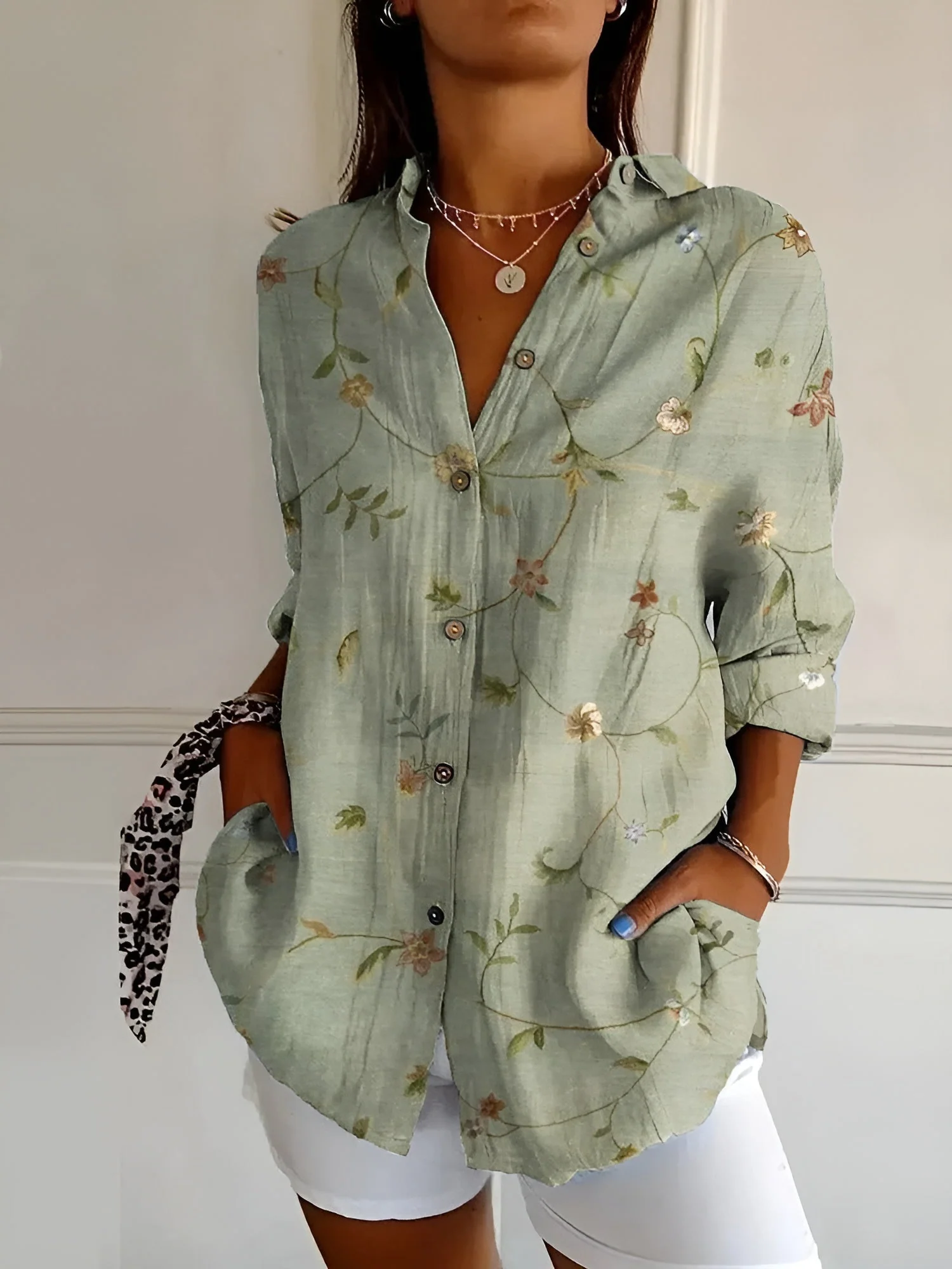 Felina - Stilvolles Button Down Hemd Für Damen - Image 4