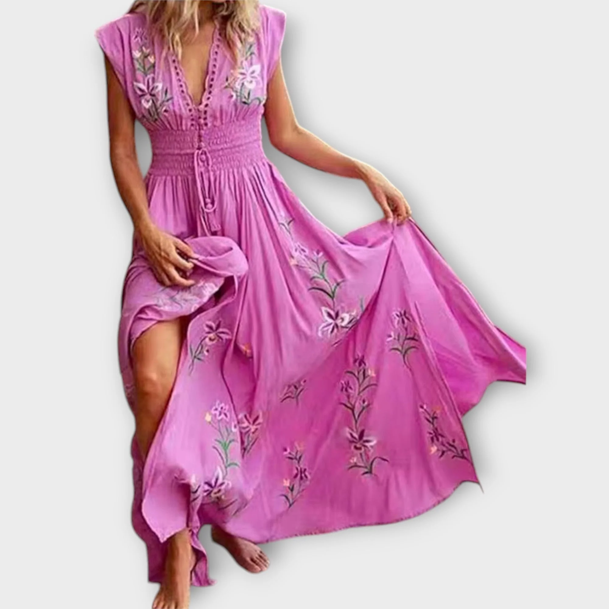Felizia – Boho-Kleid mit bezaubernder Stickerei - Image 5