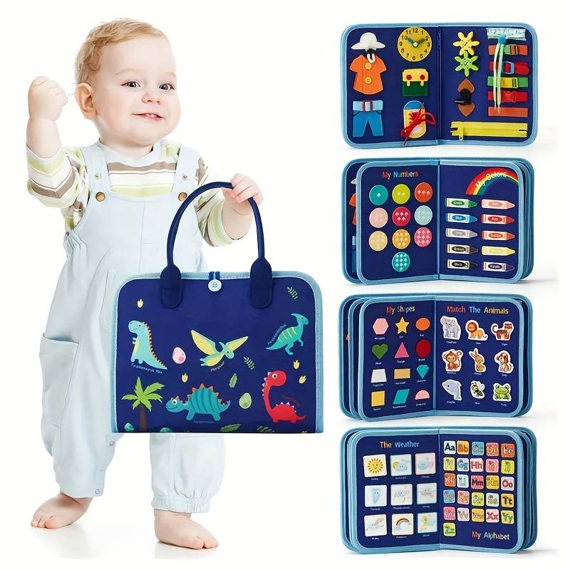 Fesselndes Montessori-Aktivitätsbuch für Kleinkinder – Fördere die Feinmotorik mit Schnürsenkeln, Druckknöpfen und Schnallen - Image 5