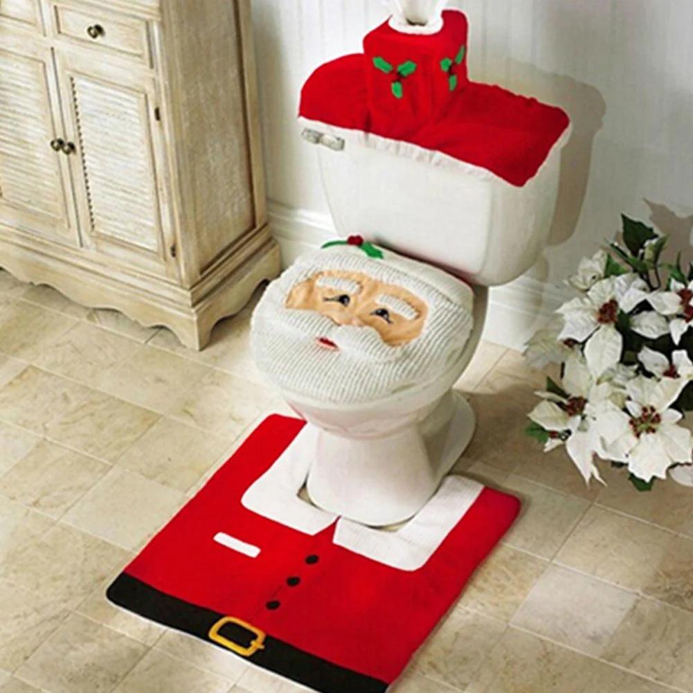 Festlicher Weihnachtsmann | Weihnachtsmann-Badematte für weihnachtliche Wohnungen - Image 2