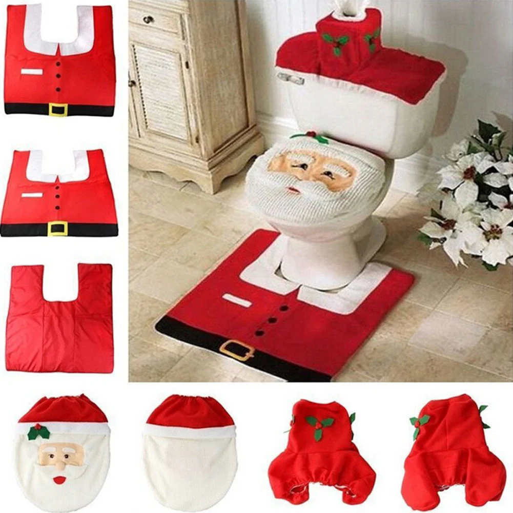 Festlicher Weihnachtsmann | Weihnachtsmann-Badematte für weihnachtliche Wohnungen - Image 4