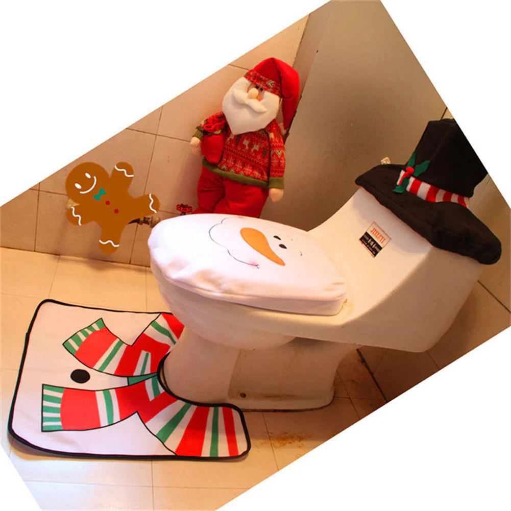 Festlicher Weihnachtsmann | Weihnachtsmann-Badematte für weihnachtliche Wohnungen - Image 5