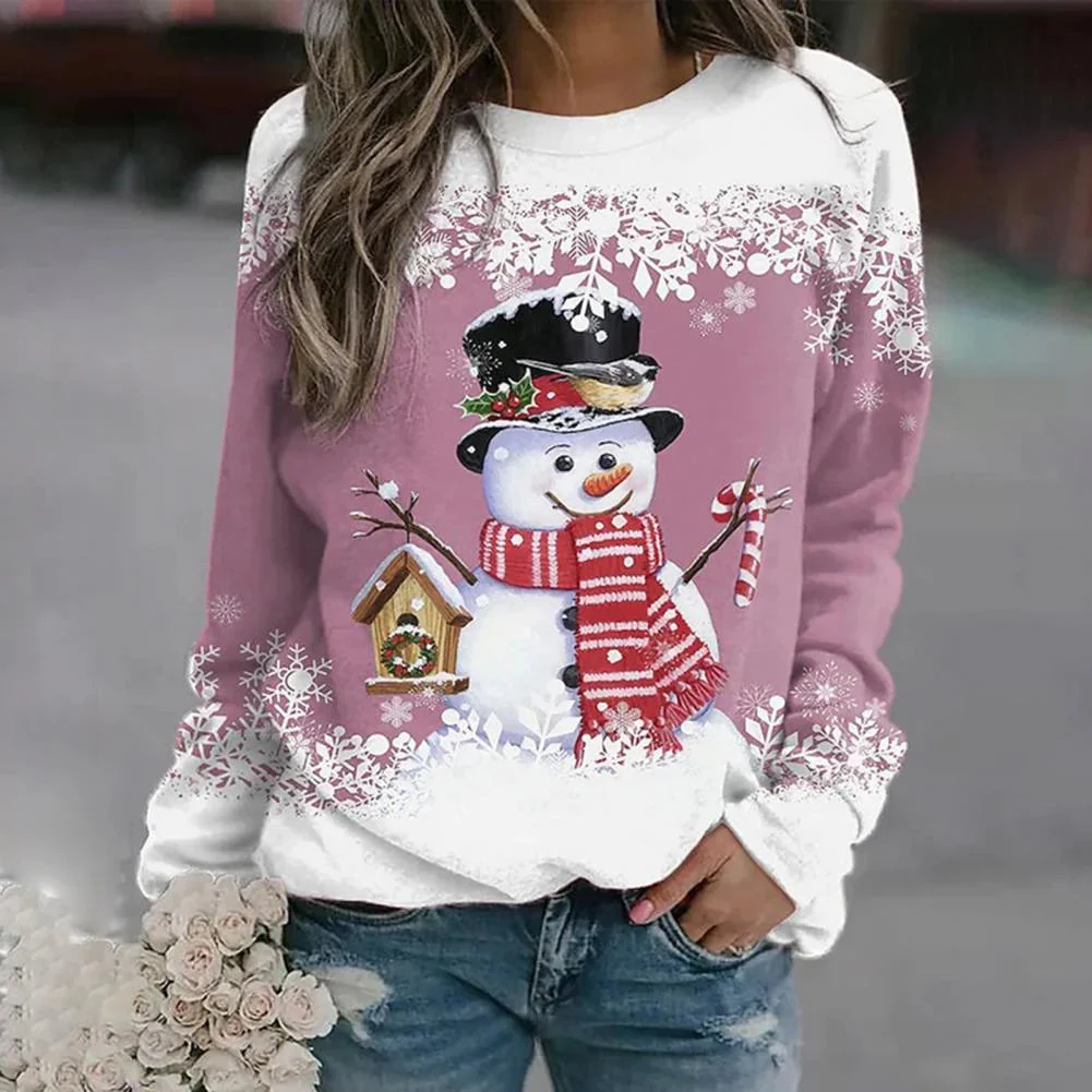 Festliches Weihnachts-Langarmshirt für Damen - Image 3