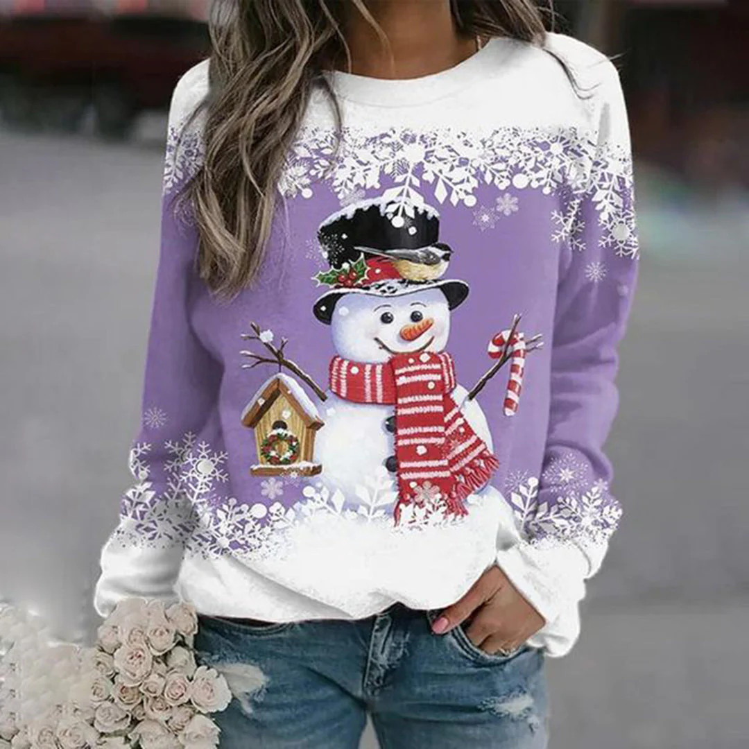 Festliches Weihnachts-Langarmshirt für Damen - Image 5