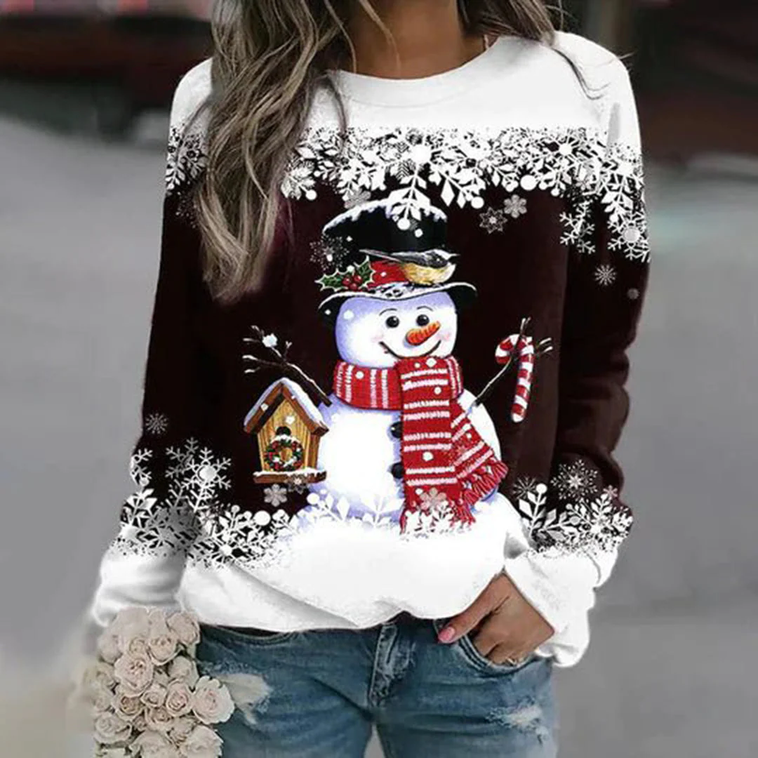 Festliches Weihnachts-Langarmshirt für Damen - Image 8