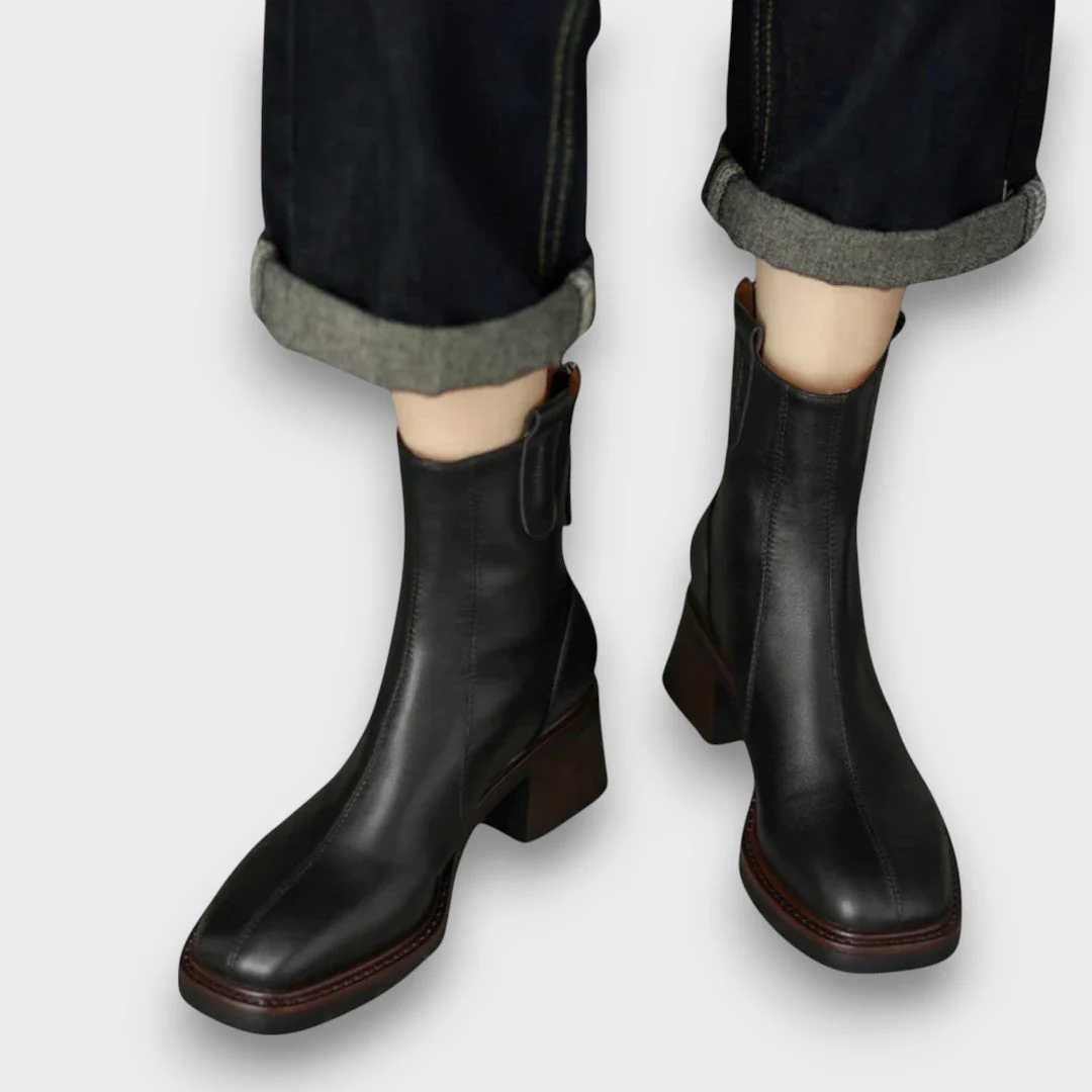 Fien – Klassische Ankle Boots aus Leder - Image 2