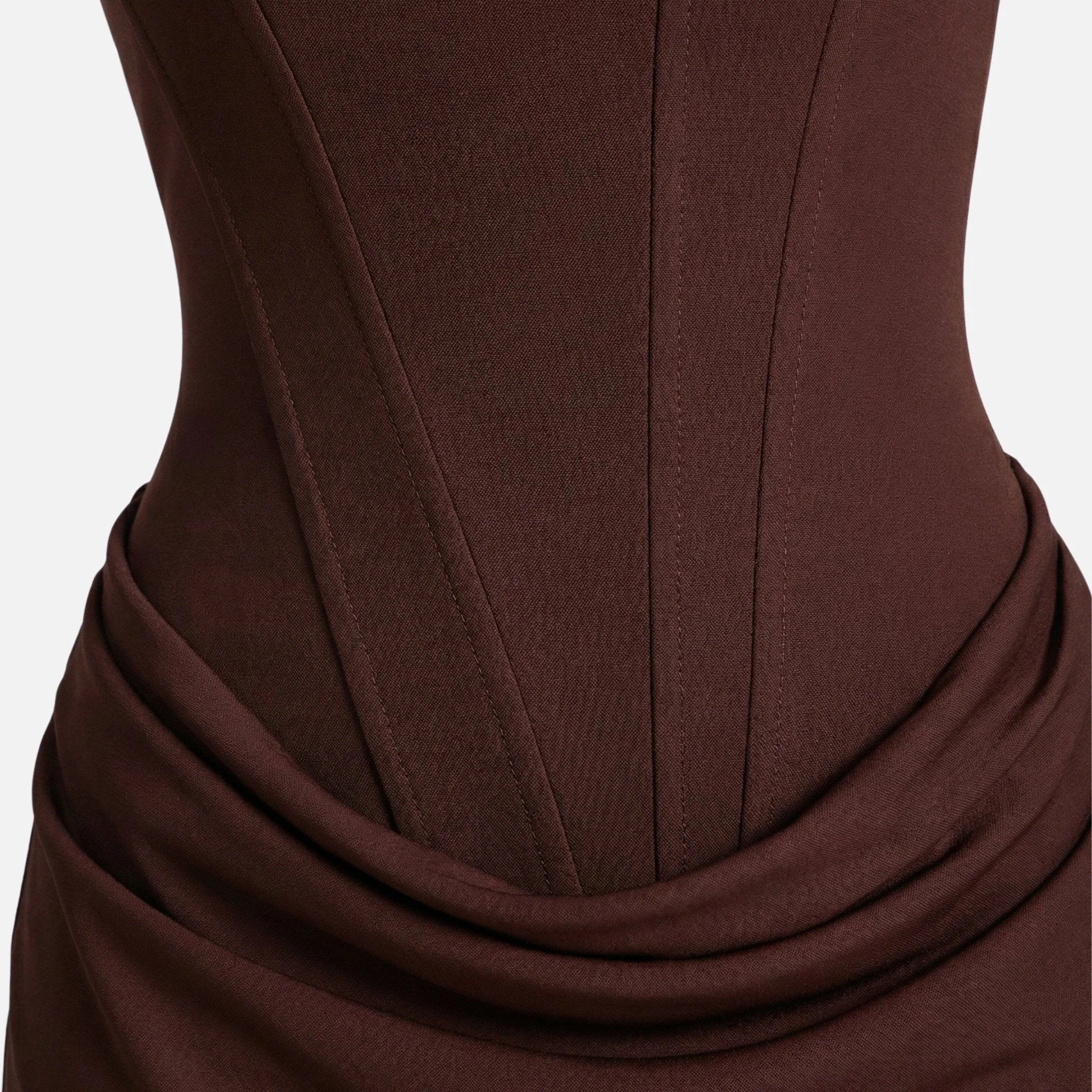Vera | Damen Figurbetontes Minikleid Korsett-Oberteil Raffung – Korsett Mini Kleid - Image 5
