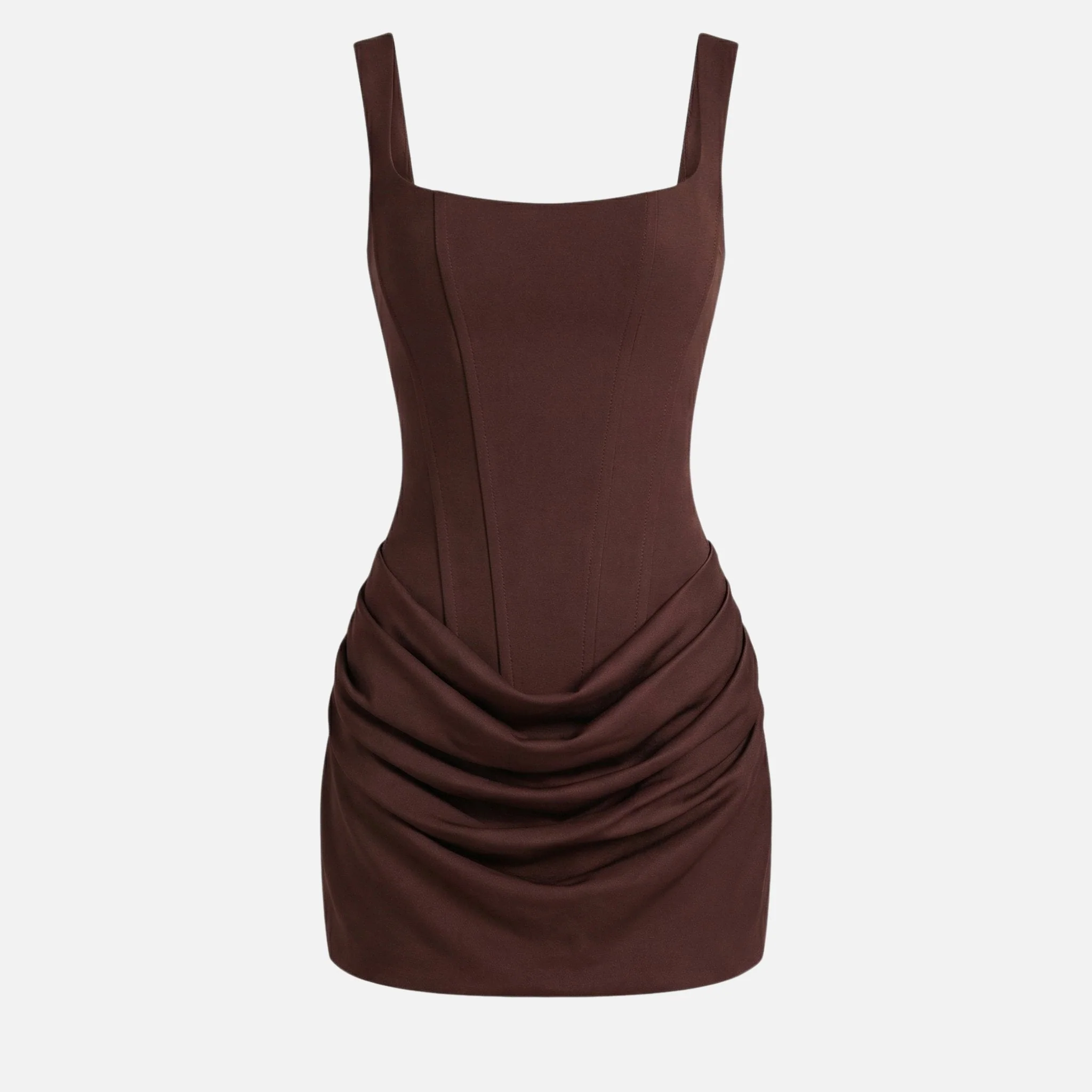 Vera | Damen Figurbetontes Minikleid Korsett-Oberteil Raffung – Korsett Mini Kleid - Image 9