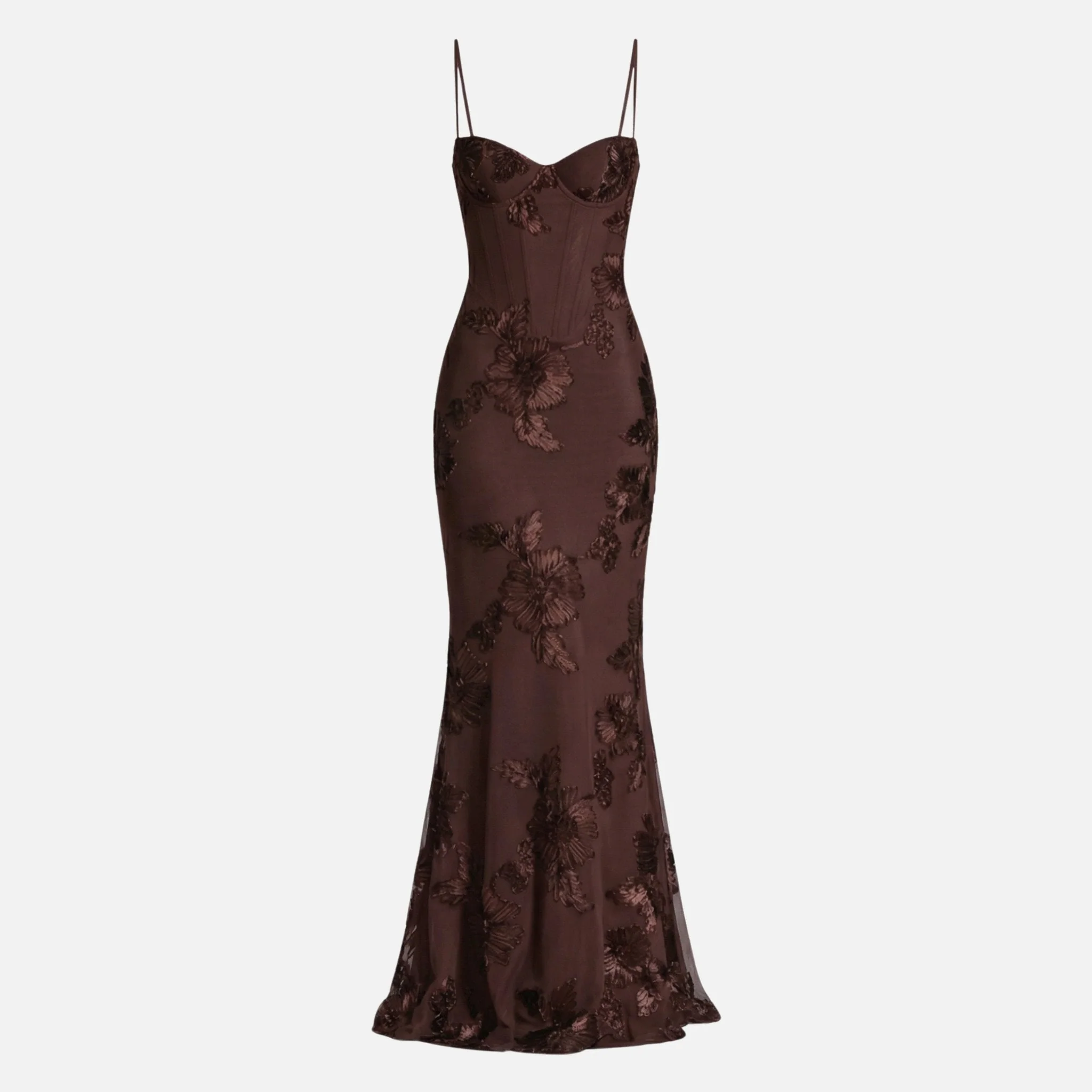 Renate | Damen Figurbetontes Satin Maxikleid Korsagen-Top – Korsett Satin Maxi - Image 7